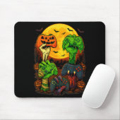 Tapis De Souris Halloween Skeleton Zombie Mummy Gaming Controller  (Avec souris)