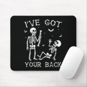 Tapis De Souris Halloween Skeletons Ive Got Your Back Costume Men (Avec souris)