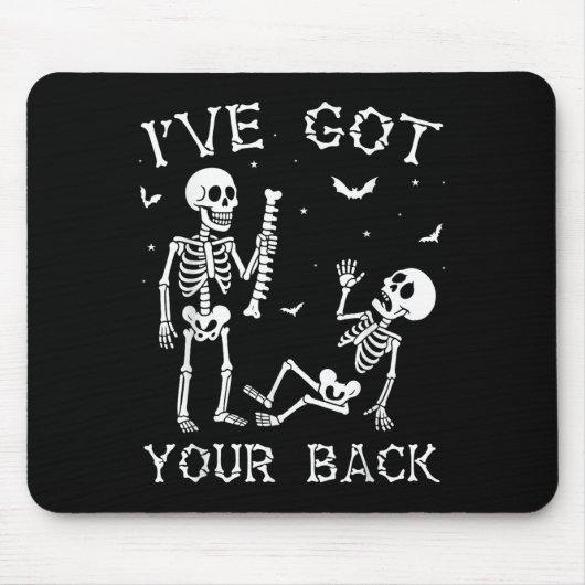 Tapis De Souris Halloween Skeletons Ive Got Your Back Costume Men (Devant)