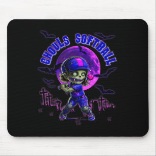 Tapis De Souris Halloween Softll Pour Filles Creepy Épouvantable Z