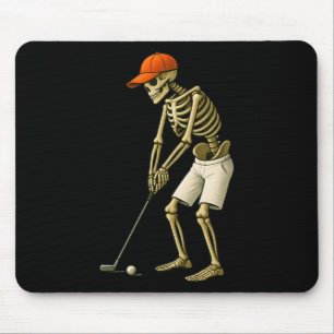 Tapis De Souris Halloween Squelette Golf Costume Drôle Hommes Garç