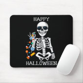 Tapis De Souris Halloween Squelette Saler Candy Fun (Avec souris)