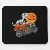 Tapis De Souris Halloween Squelette T Rex Monster Camion Garçons T (Devant)