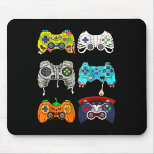 Tapis De Souris Halloween Squelette Zombie Contrôleurs de jeu mama