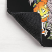 Tapis De Souris Halloween Squelette Zombie équitation maman T Rex  (Coin)