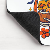 Tapis De Souris Halloween Summer Ween Skeleton Spooky Vacation Flo (Coin)