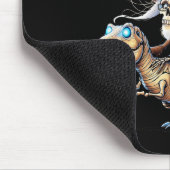 Tapis De Souris Halloween T-rex Skeleton Ride (Coin)