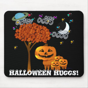 TAPIS DE SOURIS HALLOWEEN TÊTES CITROUILLES
