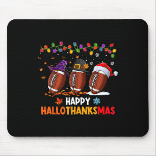 Tapis De Souris Halloween Thanksgiving Noël Hallothanksmas Fo