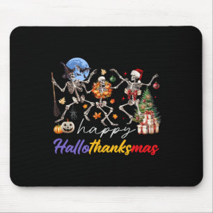 Tapis De Souris Halloween Thanksgiving Noël Joyeux Hallomerci