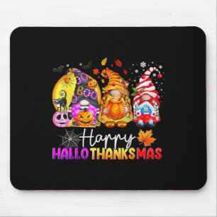 Tapis De Souris Halloween Thanksgiving Noël Joyeux Hallomerci