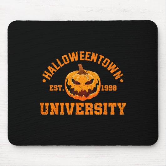 Tapis De Souris Halloween Town University Est 1998 Citrouille Hall (Devant)