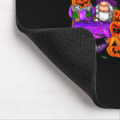 Tapis De Souris Halloween Truck Gnome Witch Pumpkin Boo Ghost Funn (Coin)