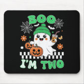 Tapis De Souris Halloween Two Birthday Boo Im Two Groovy Birthday  (Devant)