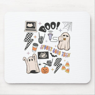 Tapis De Souris Halloween Ultrasound Tech Automne Sonographe Autom