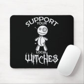 Tapis De Souris Halloween Voodoo Pouppe "Support Your Local Witche (Avec souris)