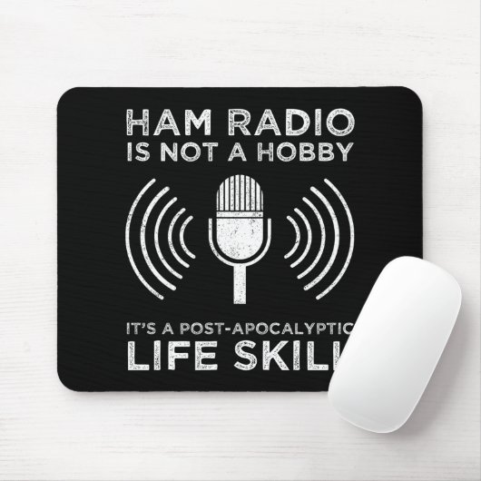 Tapis De Souris Ham Radio N'Est Pas Un Hobby (Avec souris)