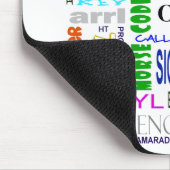 Tapis De Souris Ham Radio Word Collage Mousepad Personnaliser It! (Coin)