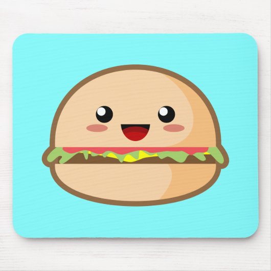 Tapis De Souris Hamburger de Kawaii (Devant)