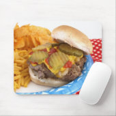 Tapis De Souris Hamburger et côtés (Avec souris)
