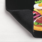 Tapis De Souris Hamburger Lover Cadeau Fast Food Gym Entraînement  (Coin)