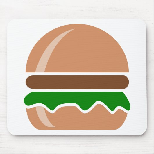 Tapis De Souris Hamburger restauration rapide un sandwich (Devant)