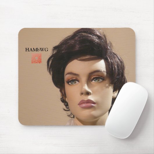 Tapis De Souris HAMbWG Mannequin Pad souris avec code qr (Avec souris)