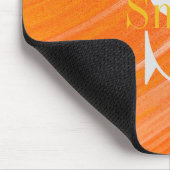 Tapis De Souris HAMbWG - Monogramme à balayage orange (Coin)
