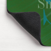 Tapis De Souris HAMbWG - Monogramme à spirale verte profonde (Coin)