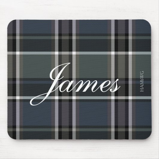 Tapis De Souris HAMbWG - Mousepad - BluePlaid (Devant)