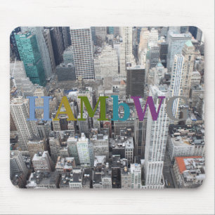 Tapis De Souris HAMbWG - Paysage urbain - gris