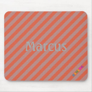 Tapis De Souris HAMbWG - Souris d'ordinateur - Diagonale orange