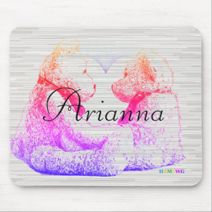 Tapis De Souris HAMbWG - Souris d'ordinateur - Teddy Bear Love