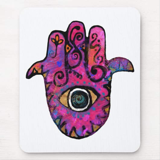 TAPIS DE SOURIS ** HAMSA ROSES ** (Devant)