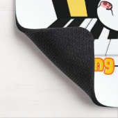 Tapis De Souris Hamster sur un piano mangeant du maïs éclaté (Coin)