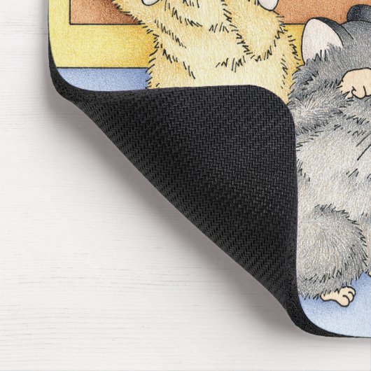 Tapis De Souris Hamsters endormis (Coin)