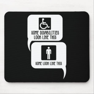 Tapis De Souris Handicap Sensibilisation sur l'autisme bi-polaire 
