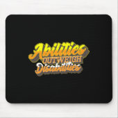 Tapis De Souris Handicap World Down Syndrome Day Femmes Enfants (Devant)