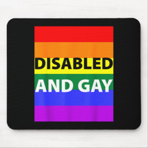 Tapis De Souris Handicapé Et Gay Drôle Pour Hommes Femmes