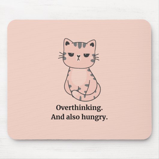 Tapis De Souris Hangry Cat (Devant)