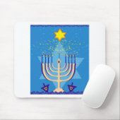 Tapis De Souris hanoukka menorah (Avec souris)