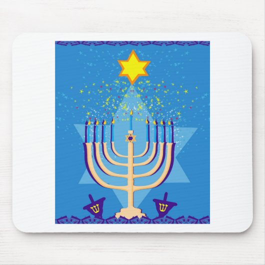 Tapis De Souris hanoukka menorah (Devant)
