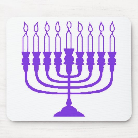 Tapis De Souris Hanoukka Menorah (Devant)