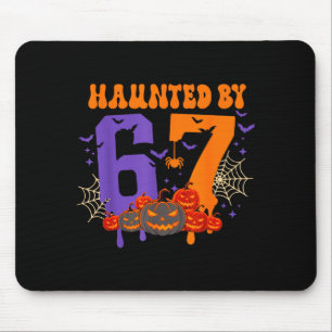 Tapis De Souris Hanté par 67 – Drôle Six Sept Mème 6 7 Halloween
