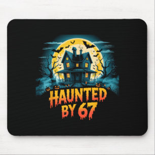 Tapis De Souris Hanté par 67 drôle Six Seven Meme 6 7 Halloween C