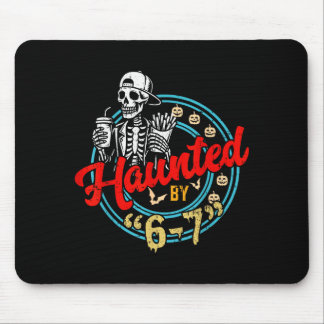 Tapis De Souris Hanté par 67 squelette drôle et citrouille Hallowe