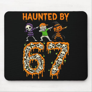 Tapis De Souris Hanté par un squelette de Halloween Dabbing Meme M