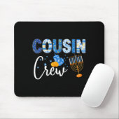 Tapis De Souris Hanukkah Cousin Crew Matching Family Christmas Paj (Avec souris)