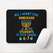 Tapis De Souris Hanukkah Students Saying 6-7 67 Six Seven Hebrew S (Avec souris)