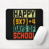 Tapis De Souris Happy 67 Days Of School Math Teacher Students Six (Avec souris)